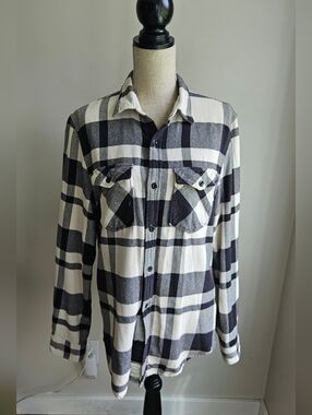 Ralph Lauren Denim & Supply Black and White Plaid Shirt
